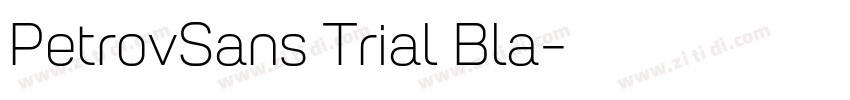 PetrovSans Trial Bla字体转换